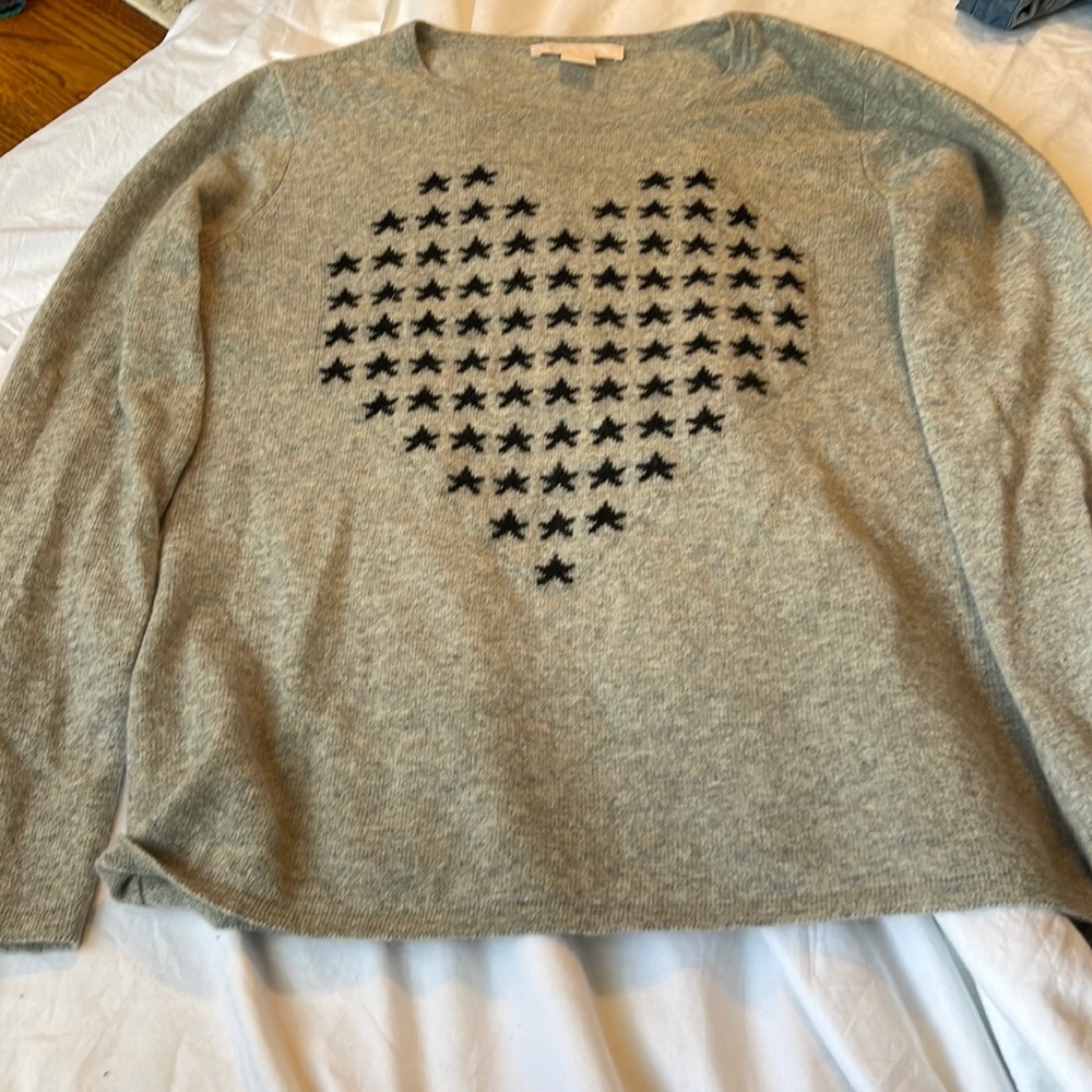 The cashmere project size L , grey sweater with black star